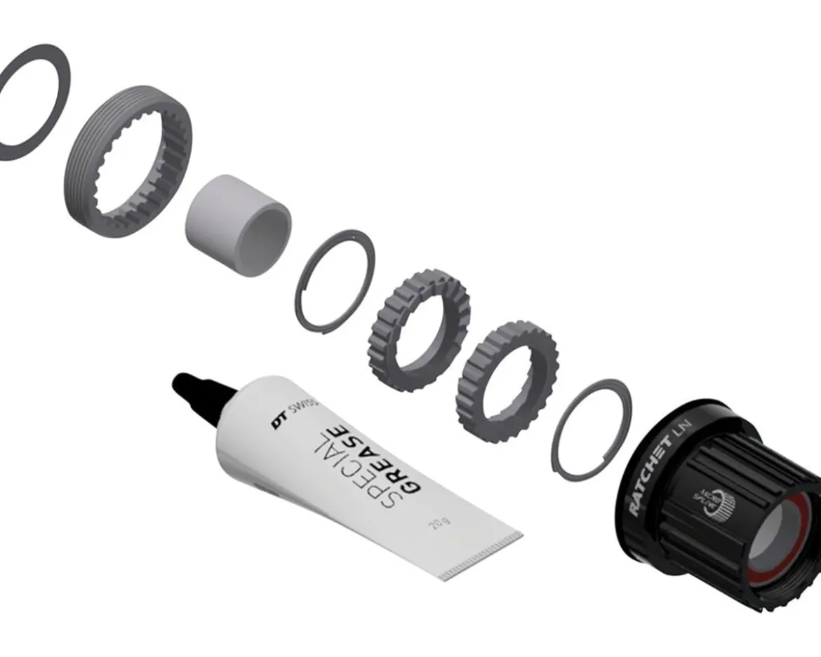 DT Swiss Ratchet LN Aluminum Freehub Upgrade Kit (Black) (18T) (Shimano Micro Spline)