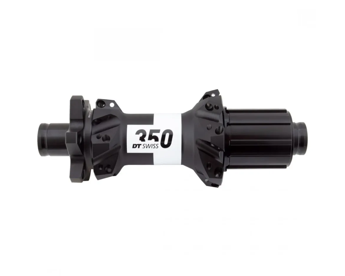 DT Swiss 350 Rear Hub (Black) (12 x 148mm) (6-Bolt) (Shimano HG) (28H) (Straight Pull)