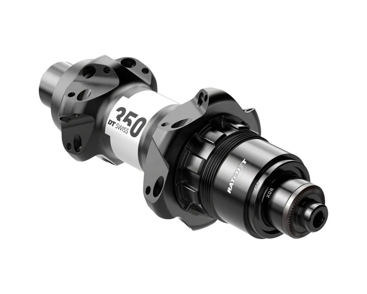 DT Swiss 350 Rear Road Hub (Black) (QR x 130mm) (Rim Brake) (SRAM XDR) (24H) (36T Ratchet) (Straight Pull)
