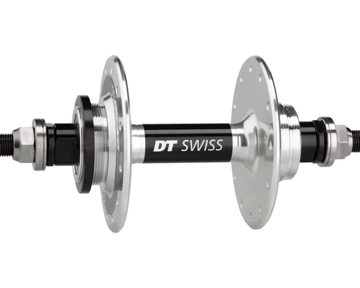 DT Swiss Rear Track Hub (Polished) (24H) (10 x 1 Threaded x 120mm)