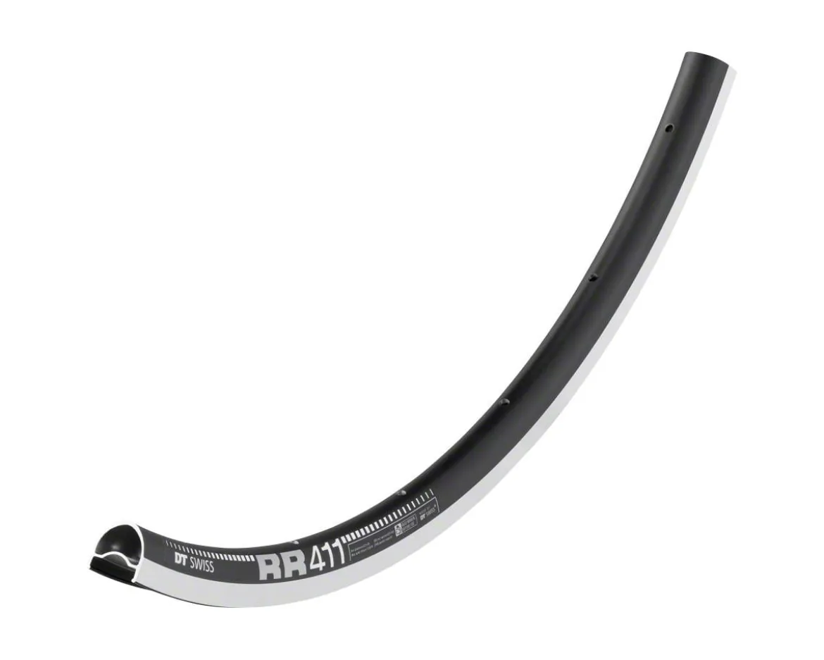 DT Swiss RR 411 Road Rim (Black) (Rim Brake) (Symmetric) (32H) (700c) (Tubeless) (18mm Internal Width)