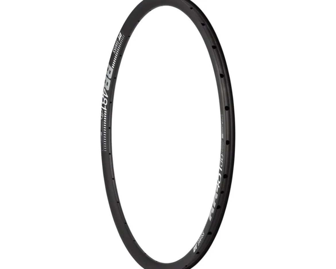 DT Swiss RR 481 Road Rim (Black) (Tubeless) (Disc Brake) (22mm Internal Width) (24H) (700c)