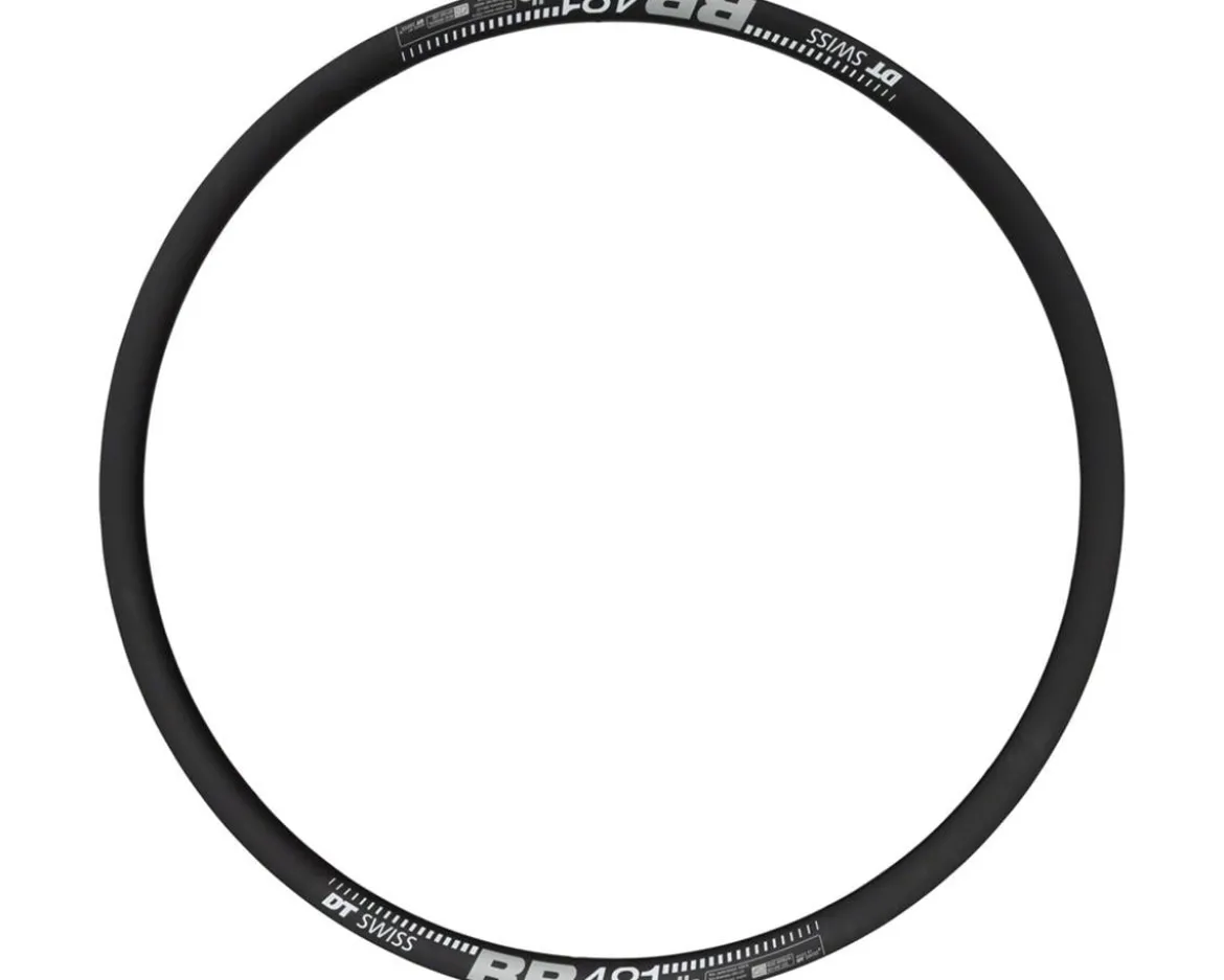 DT Swiss RR 481 Road Rim (Black) (Tubeless) (Disc Brake) (22mm Internal Width) (24H) (700c)