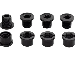 Easton Aluminum Chainring Bolts & Nuts (Black) (M8 x 8.5) (4)