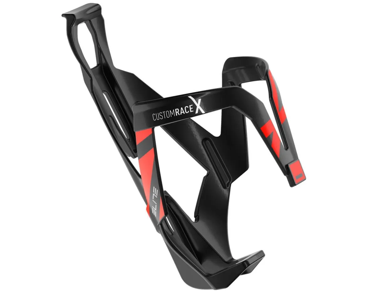 Elite Custom Race X Bottle Cage (Black Glossy/Red)