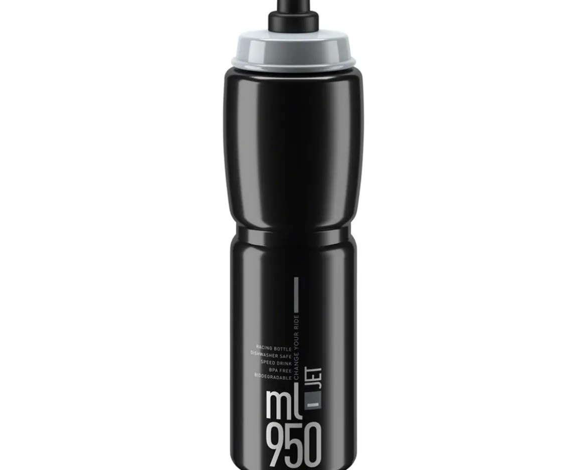 Elite Jet Water Bottle (Black/Grey) (950ml)