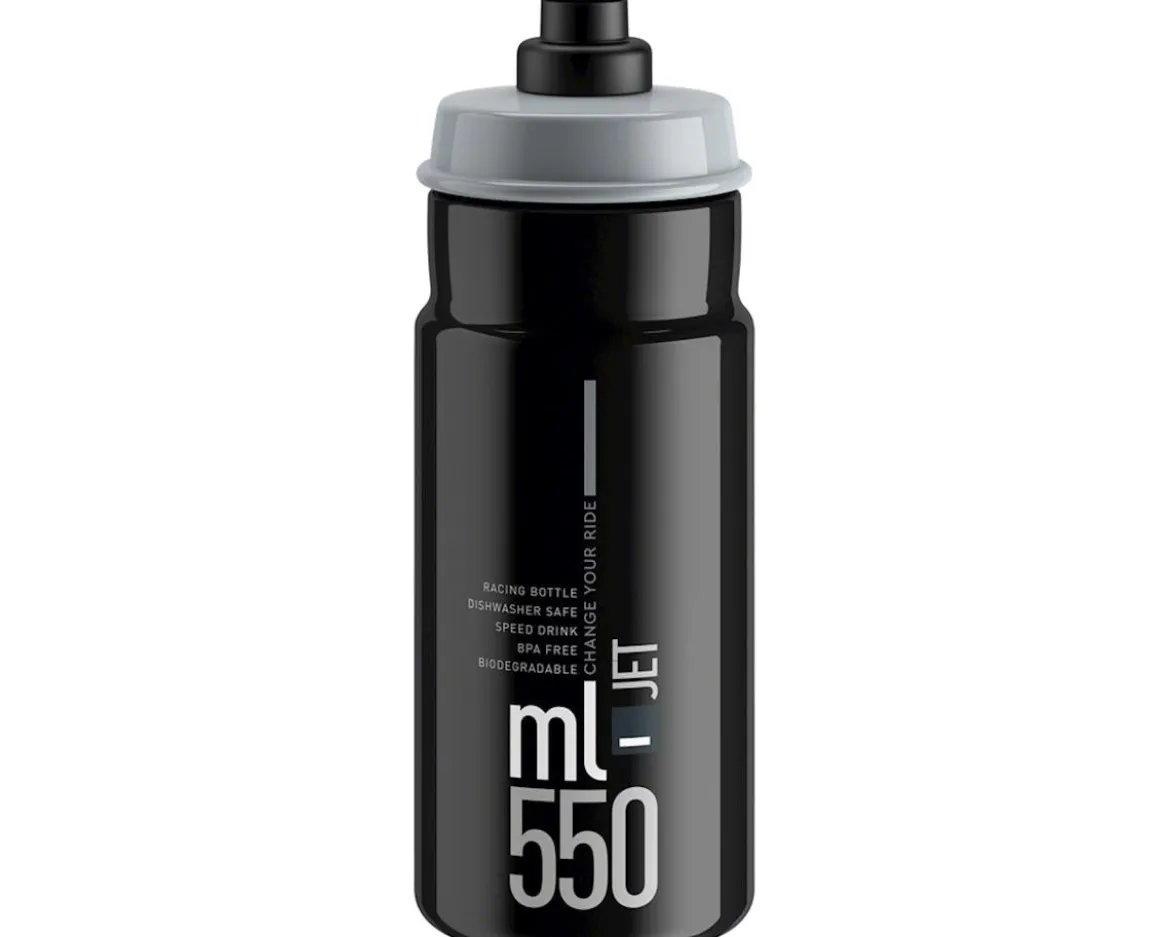 Elite SRL Jet Water Bottle (Black/Grey) (550ml)