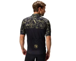 Endura Floral Block FS260 Print Short Sleeve Jersey (Black) (S)