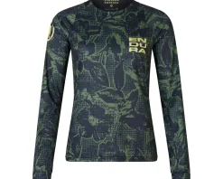 Endura FLORAL Women's LTD Printed Long Sleeve Tee Jersey (Black) (L)