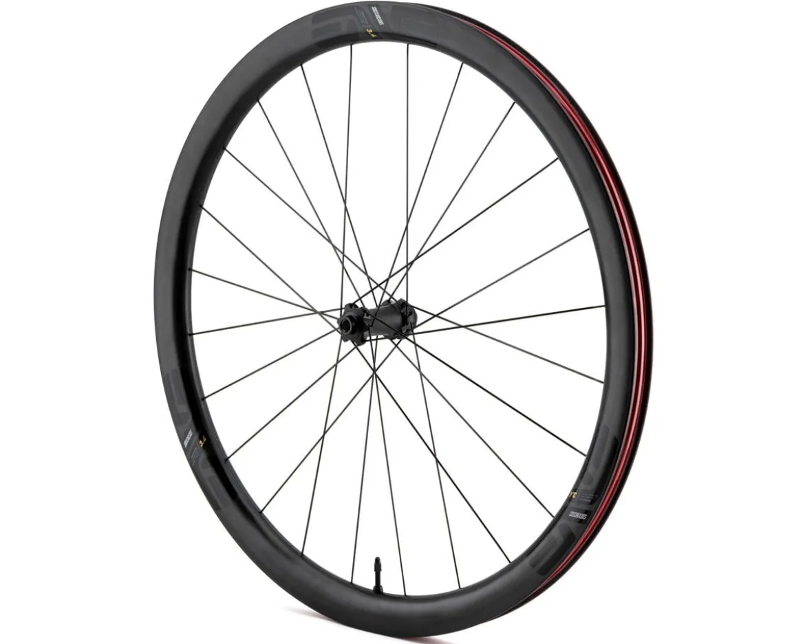 ENVE SES 3.4 Road Wheels (Black) (Front) (700c) (Centerlock Disc) (Tubeless)