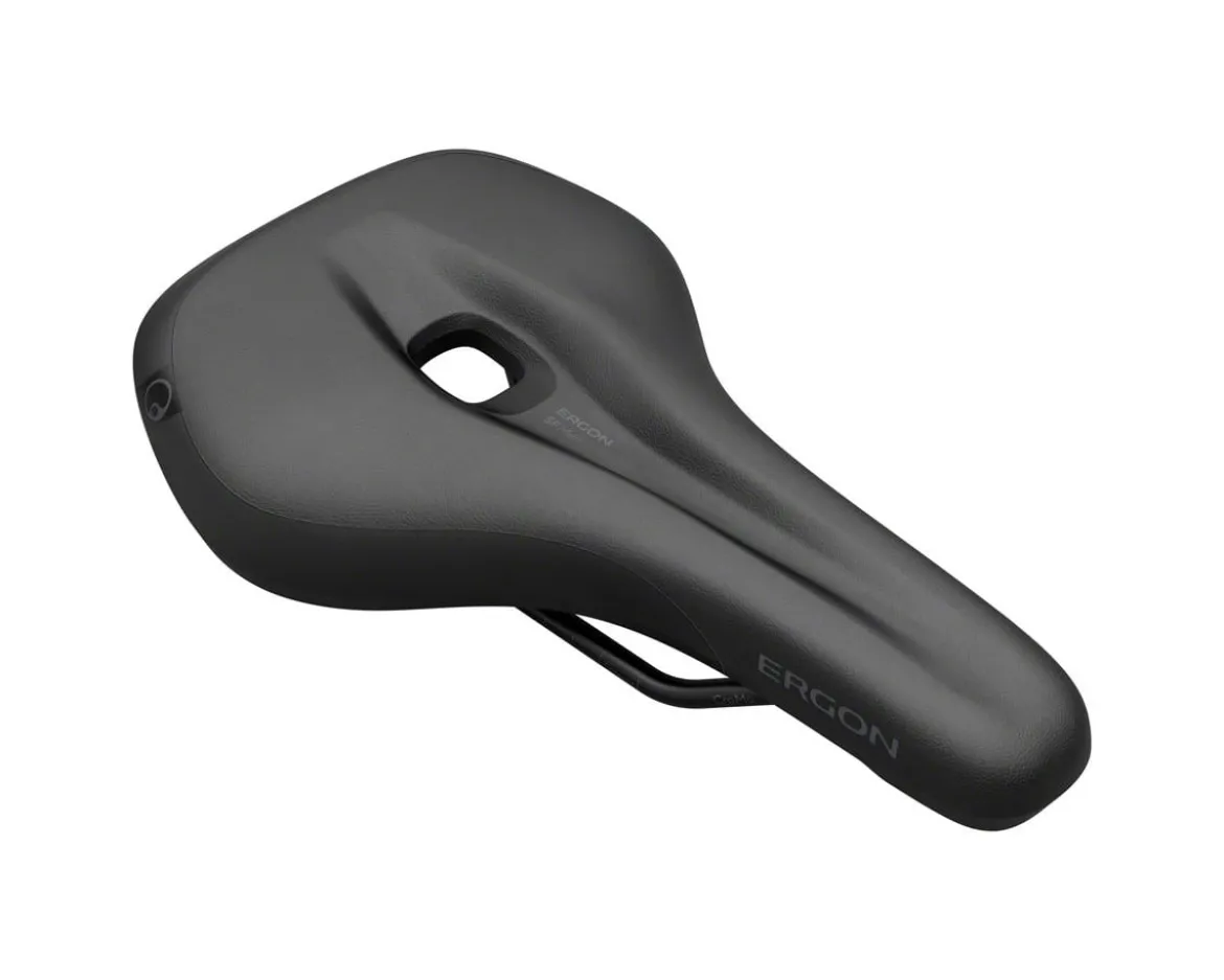 Ergon Men's SF Saddle (Black) (Steel Rails) (S/M)