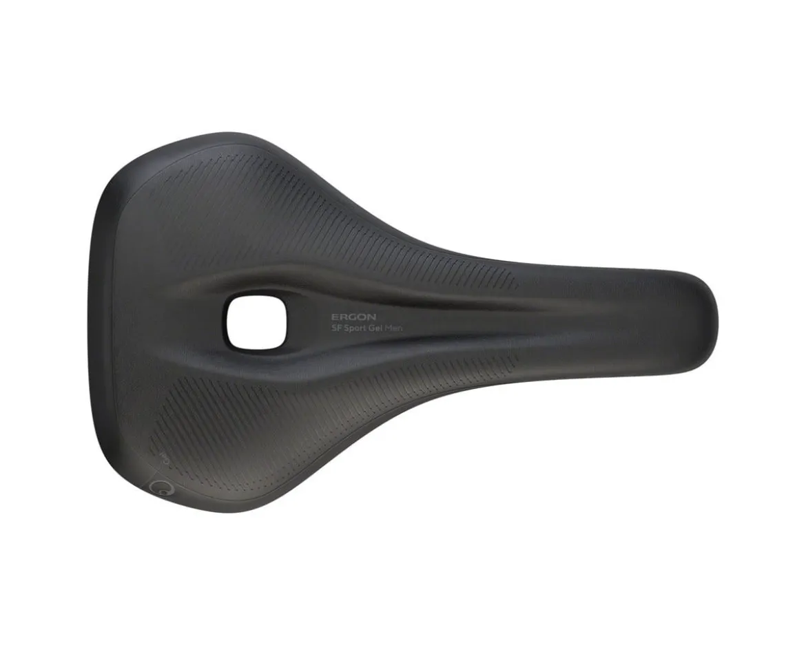 Ergon Men's SF Sport Gel Saddle (Black) (Chromoly Rails) (S/M)