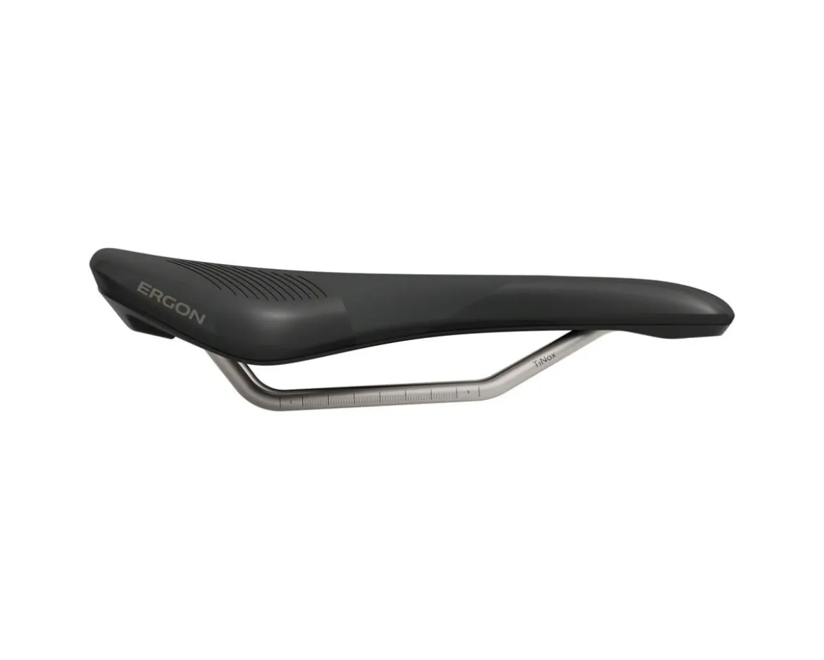 Ergon Men's SR Allroad Comp Saddle (Black) (TiNox SL Rails) (S/M) (143mm)