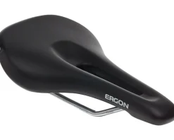 Ergon SM Women's Saddle (Black) (Chromoly Rails) (S/M)