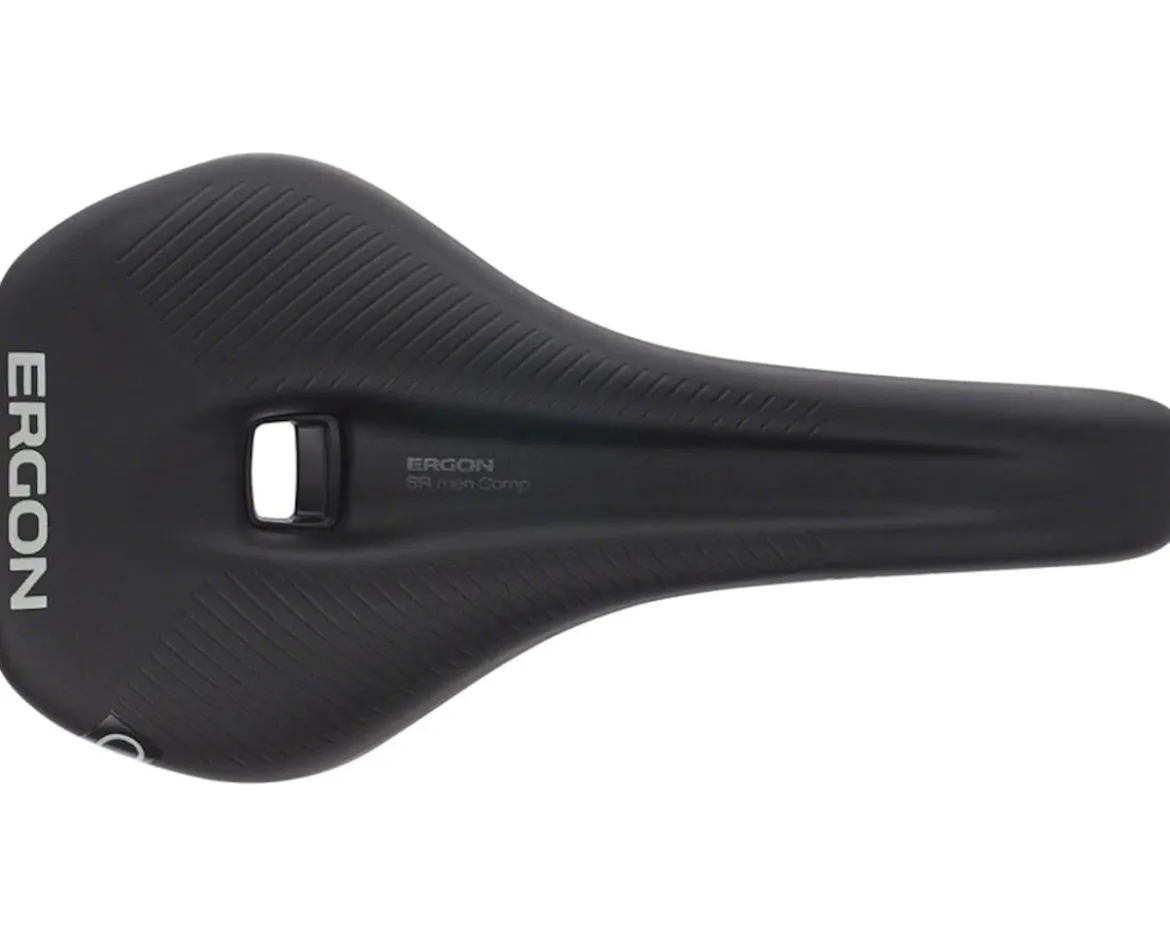 Ergon SR Comp Saddle (Black) (Titanox Rails) (S/M) (140mm)