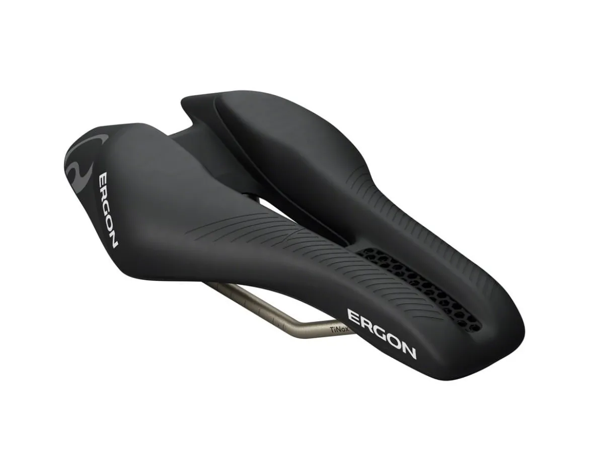 Ergon SR Triathlon Saddle (Black) (Women's) (Front)