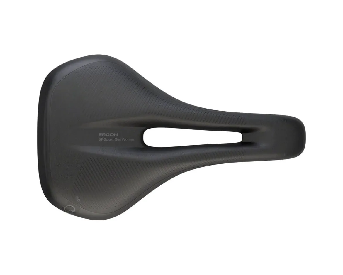 Ergon Women's SF Sport Gel Saddle (Black) (Chromoly Rails) (S/M)