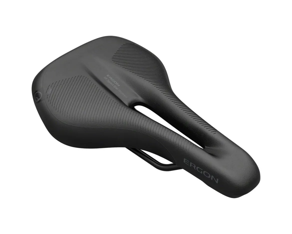 Ergon Women's SF Sport Gel Saddle (Black) (Chromoly Rails) (S/M)