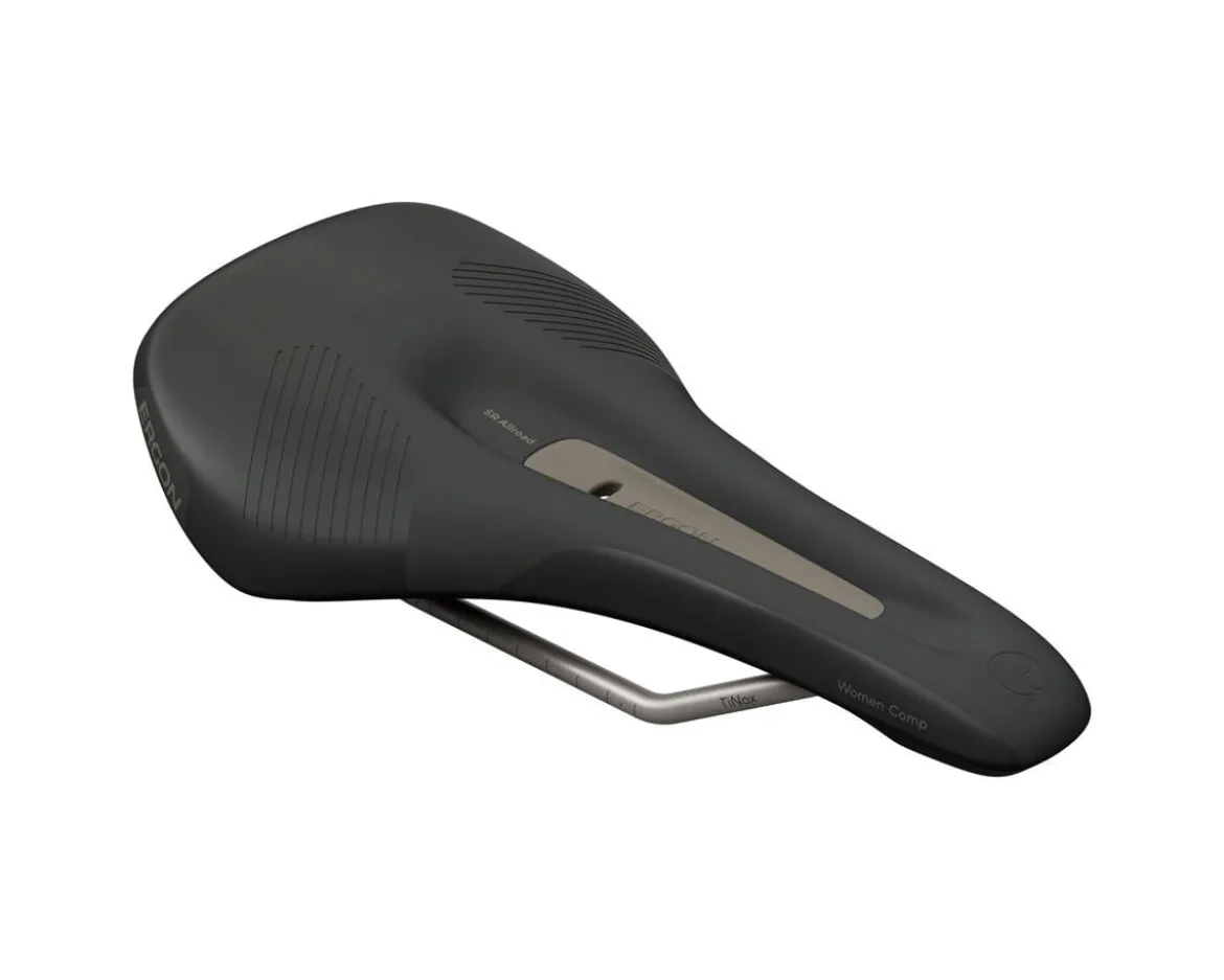 Ergon Women's SR Allroad Comp Saddle (Black) (TiNox XP Rails) (S/M)
