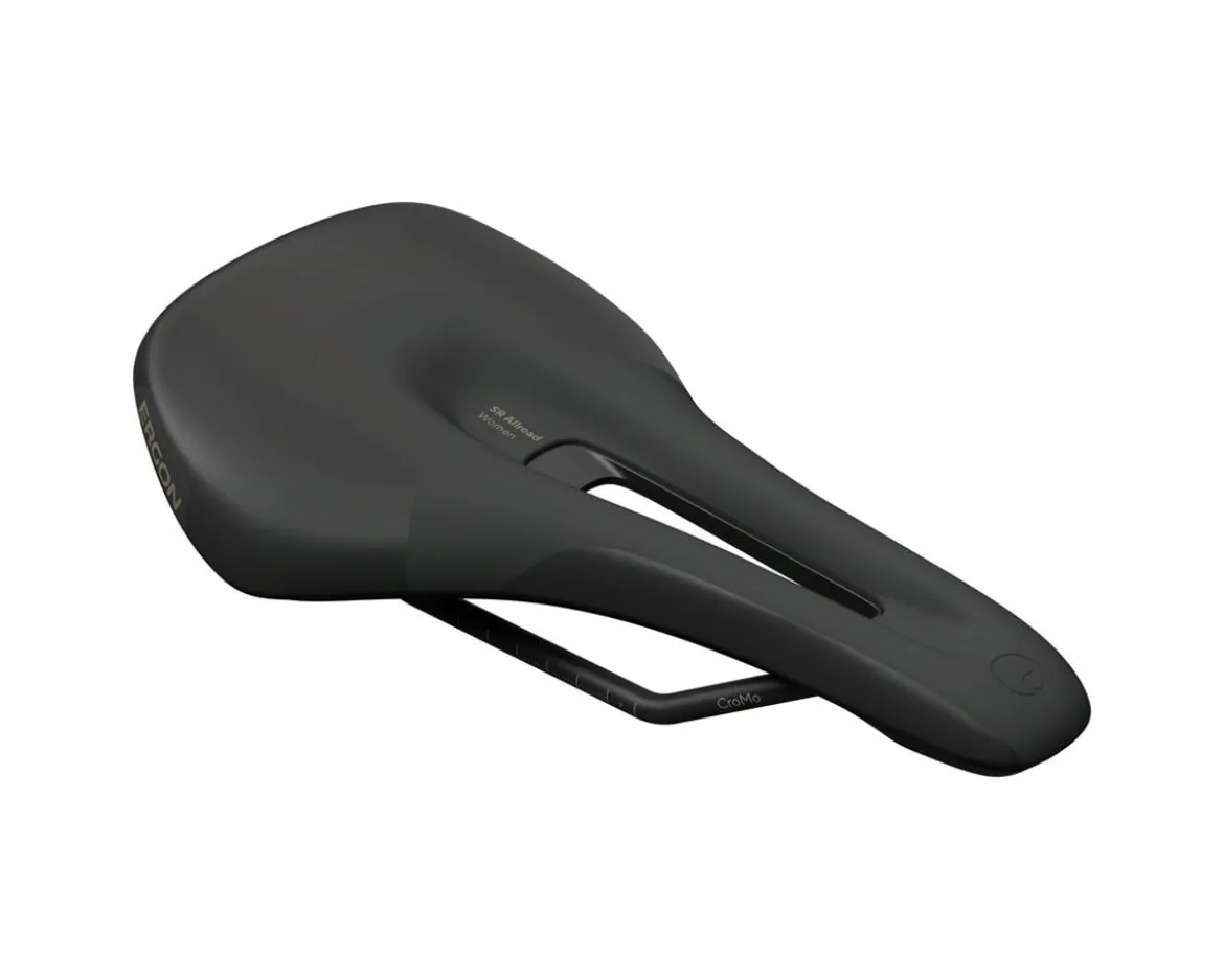Ergon Women's SR Allroad Saddle (Black) (Chromoly Rails) (S/M)