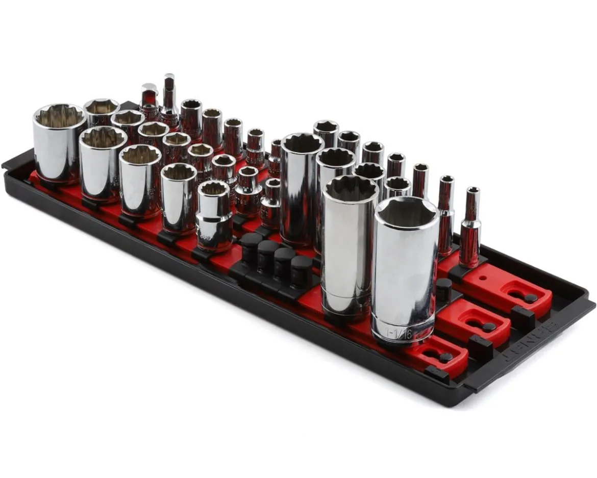 Ernst Manufacturing 13" 3 Rail Twist Lock Socket Boss (Red) (1/4, 3/8 & 1/2")
