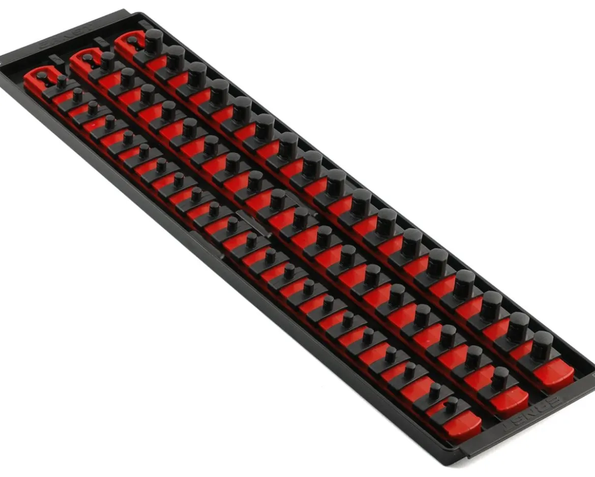 Ernst Manufacturing 18" 3 Rail Twist Lock Socket Boss (Red) (1/4, 3/8 & 1/2")