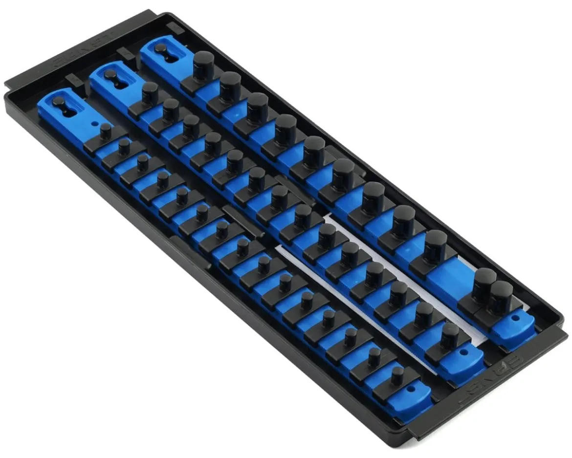 Ernst Manufacturing 13" 3 Rail Twist Lock Socket Boss (Blue) (1/4, 3/8 & 1/2")