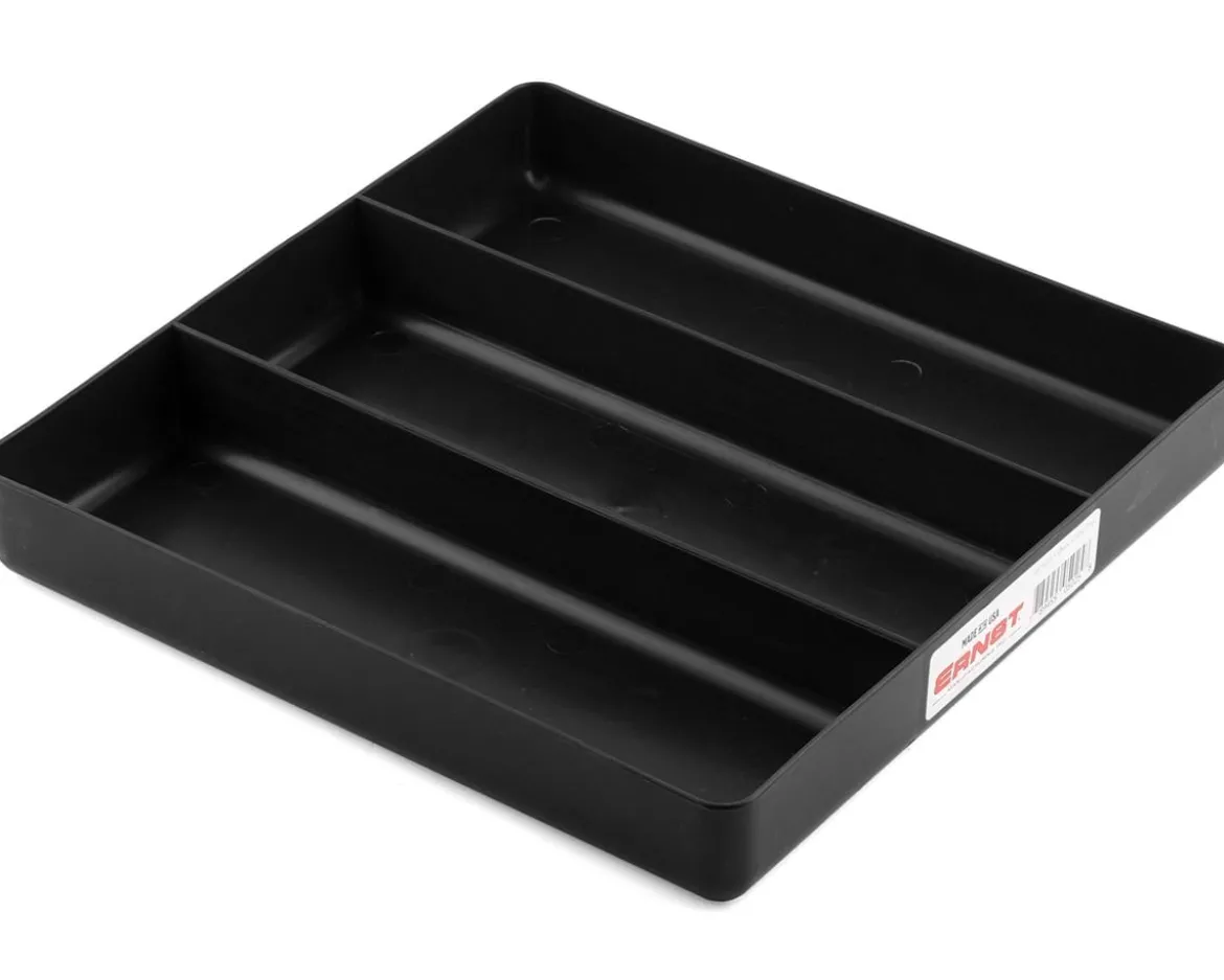 Ernst Manufacturing 3 Compartment Organizer Tray (Black) (10.5x10.5")