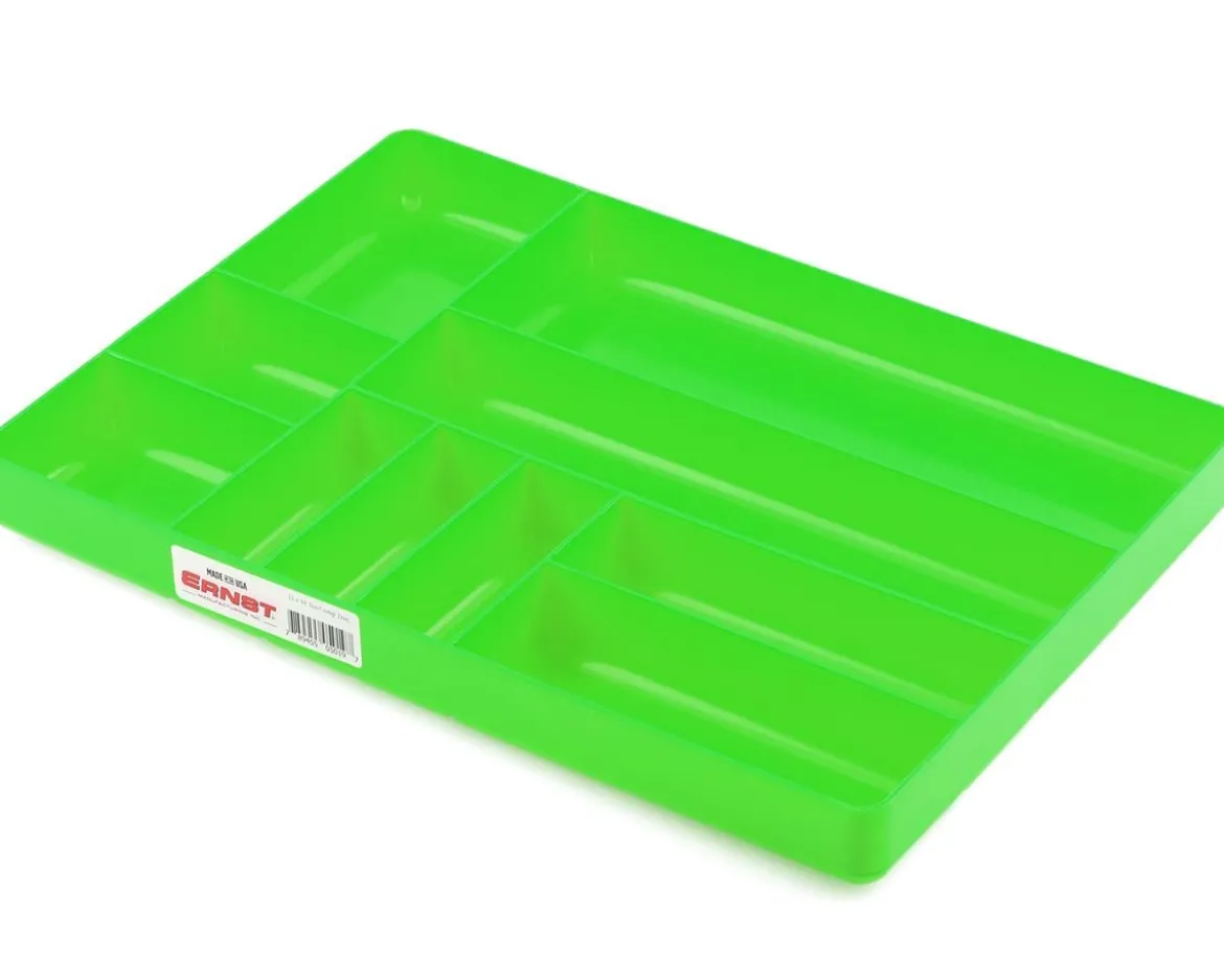 Ernst Manufacturing 10 Compartment Organizer Tray (Green) (11x16")