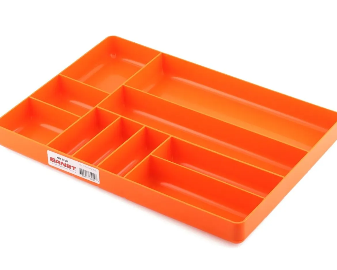 Ernst Manufacturing 10 Compartment Organizer Tray (Orange) (11x16")