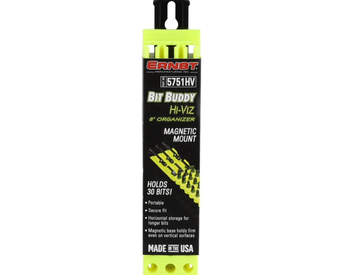 Ernst Manufacturing 30 Magnetic Bit Buddy (Hi-Viz)