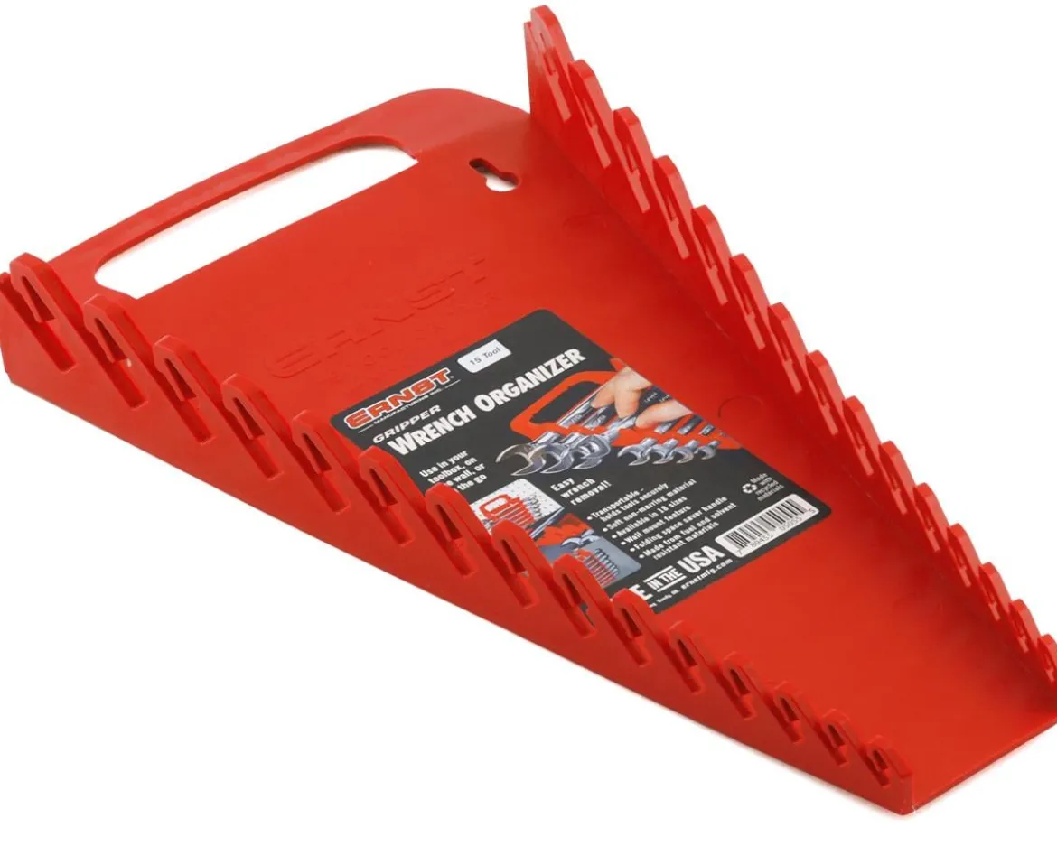 Ernst Manufacturing 15 Wrench Gripper Organizer (Red)