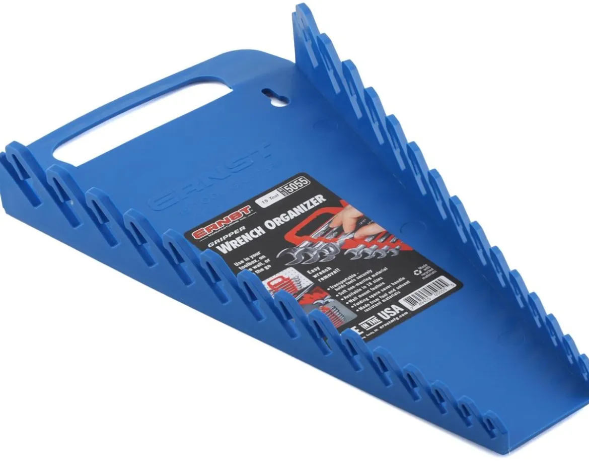 Ernst Manufacturing 15 Wrench Gripper Organizer (Blue)