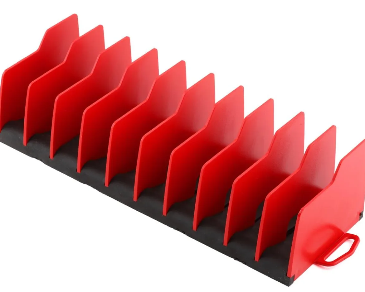 Ernst Manufacturing No-Slip 10 Tool Plier Organizer (Red/Black)