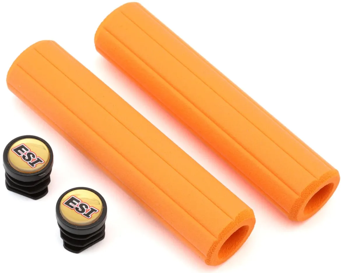 ESI Grips MTB Ribbed Chunky Silicone Grips (Orange)