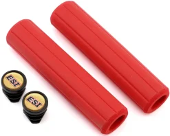 ESI Grips MTB Ribbed Chunky Silicone Grips (Red)