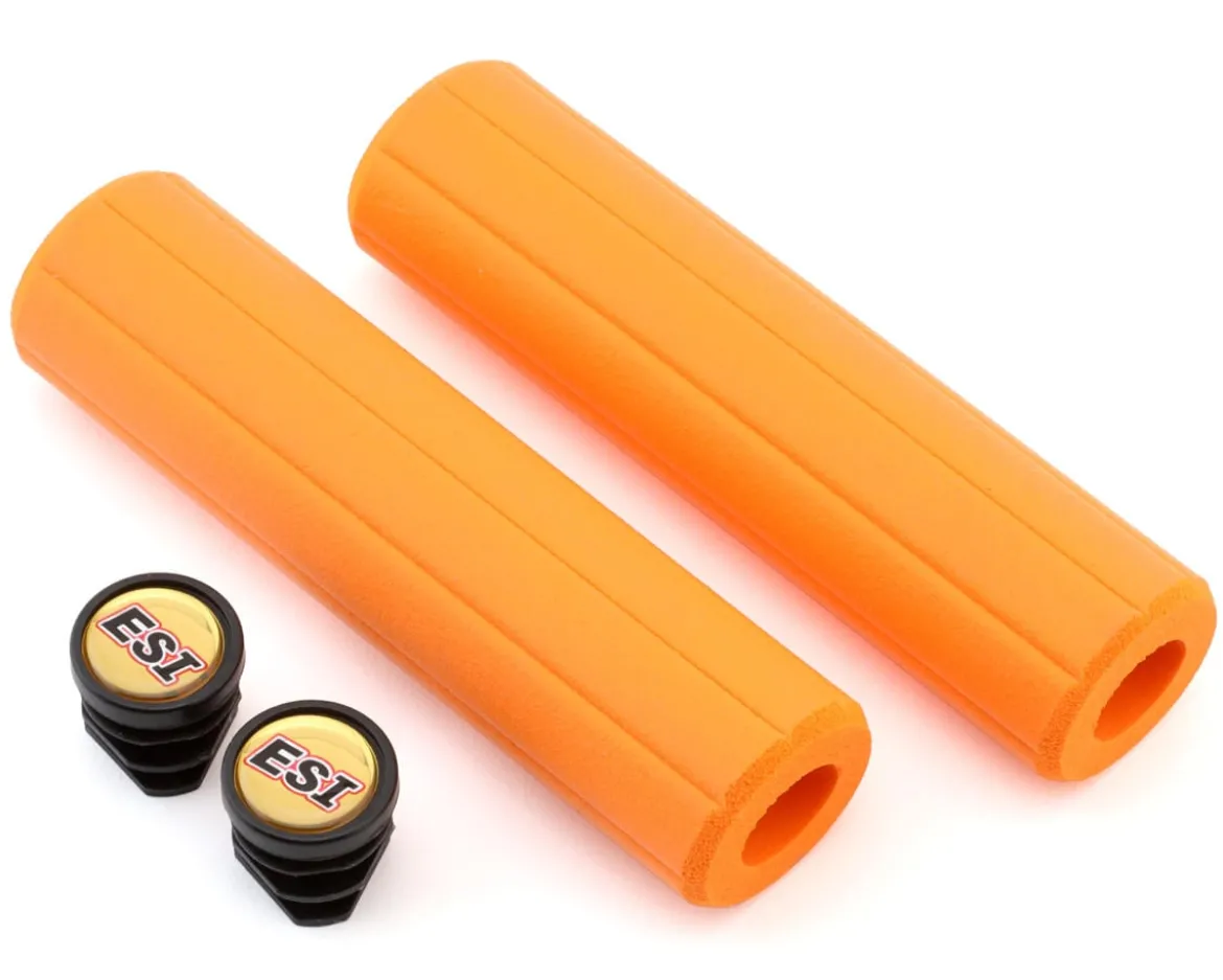 ESI Grips MTB Ribbed Extra Chunky Silicone Grips (Orange)