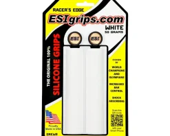ESI Grips Racer's Edge Silicone Grips (White)
