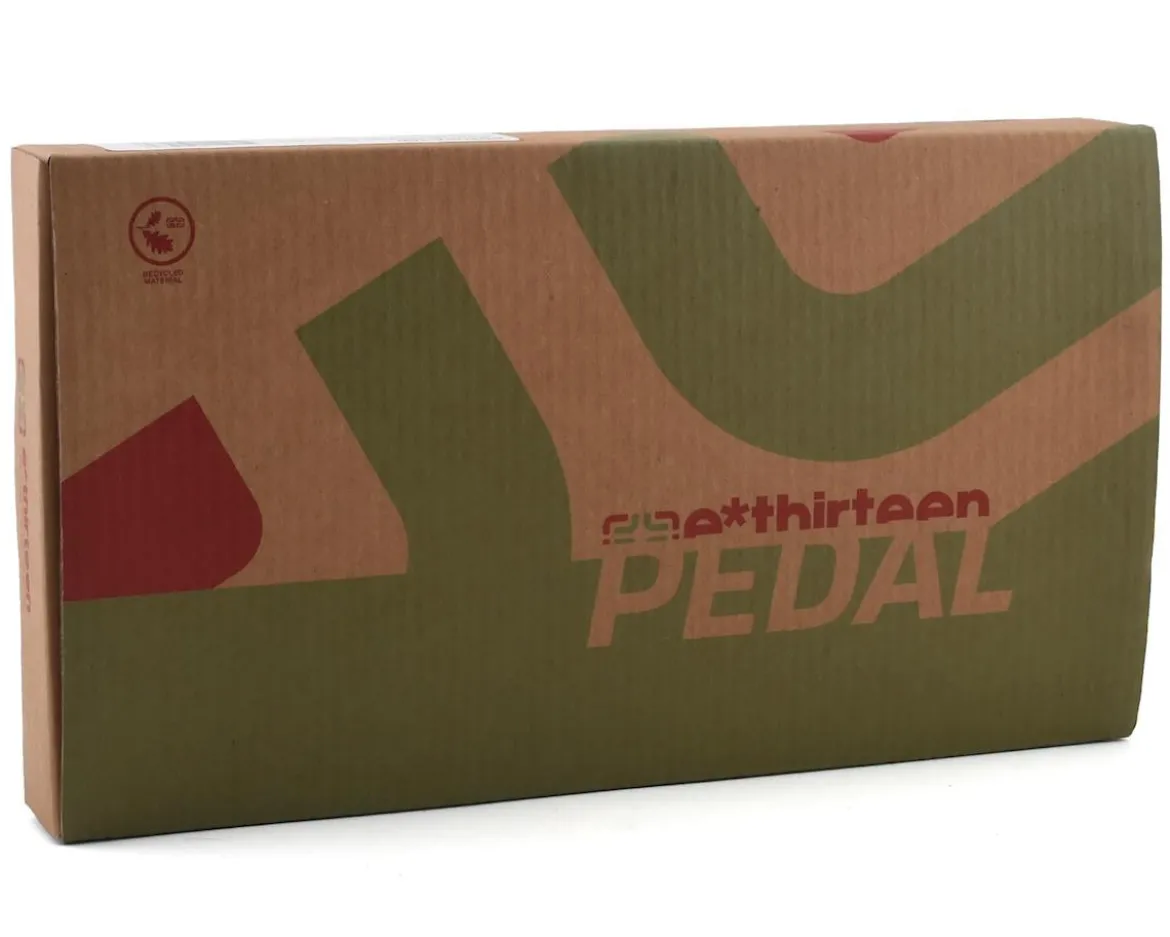 E*Thirteen Base Platform Pedals (Red) (9/16")