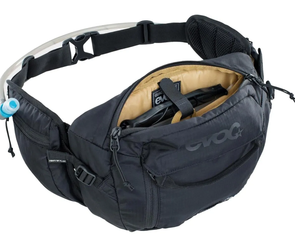 EVOC Hip Pack 3 (Black) (3L) (w/ Reservoir)