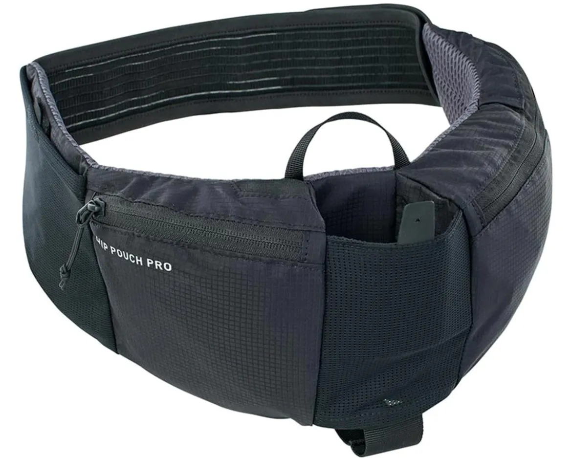 EVOC Hip Pouch Pro + Drink Bottle (Black) (1.5L)