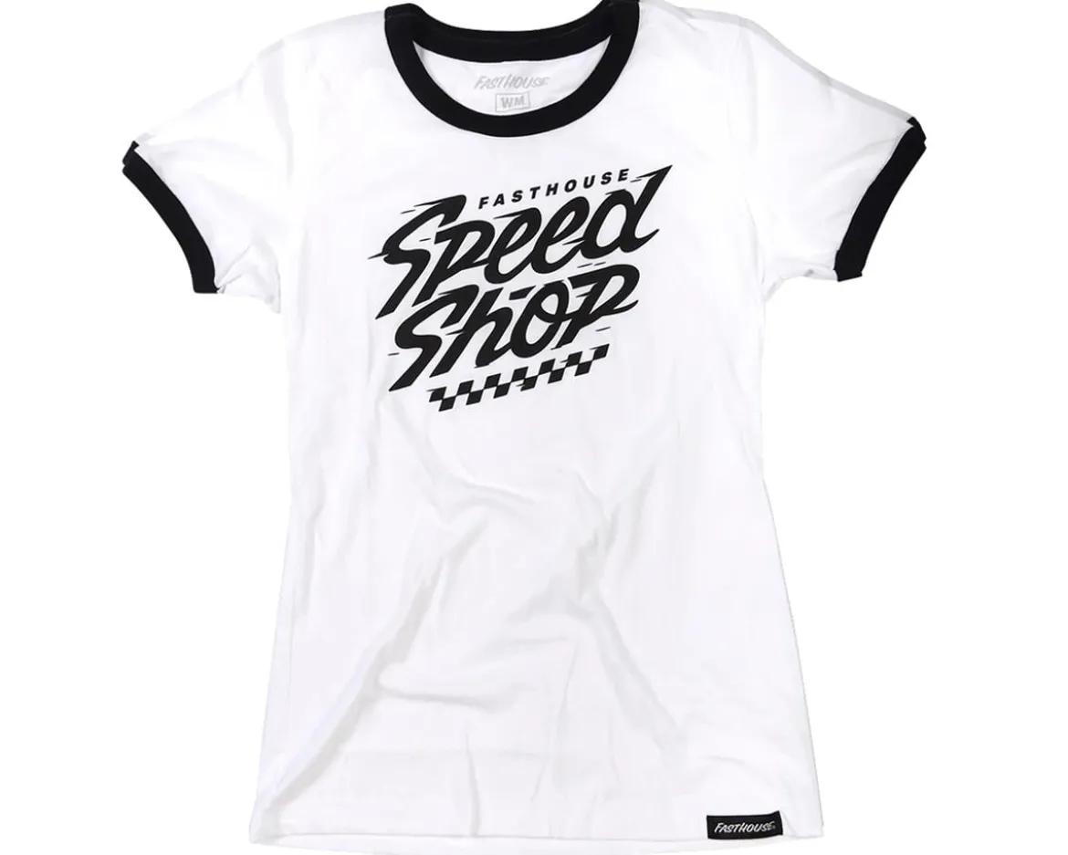 Fasthouse Inc. Women's Haste T-Shirt (White/Black) (2XL)