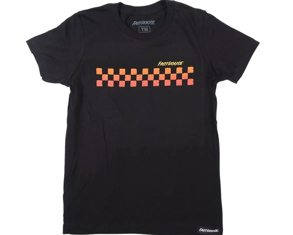 Fasthouse Inc. Youth Girls Ricky T-Shirt (Black) (Youth L)