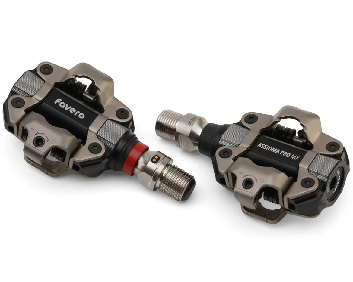 Favero Assioma PRO MX-1 Single-Sided Power Meter Pedals (Black) (SPD-Compatible)