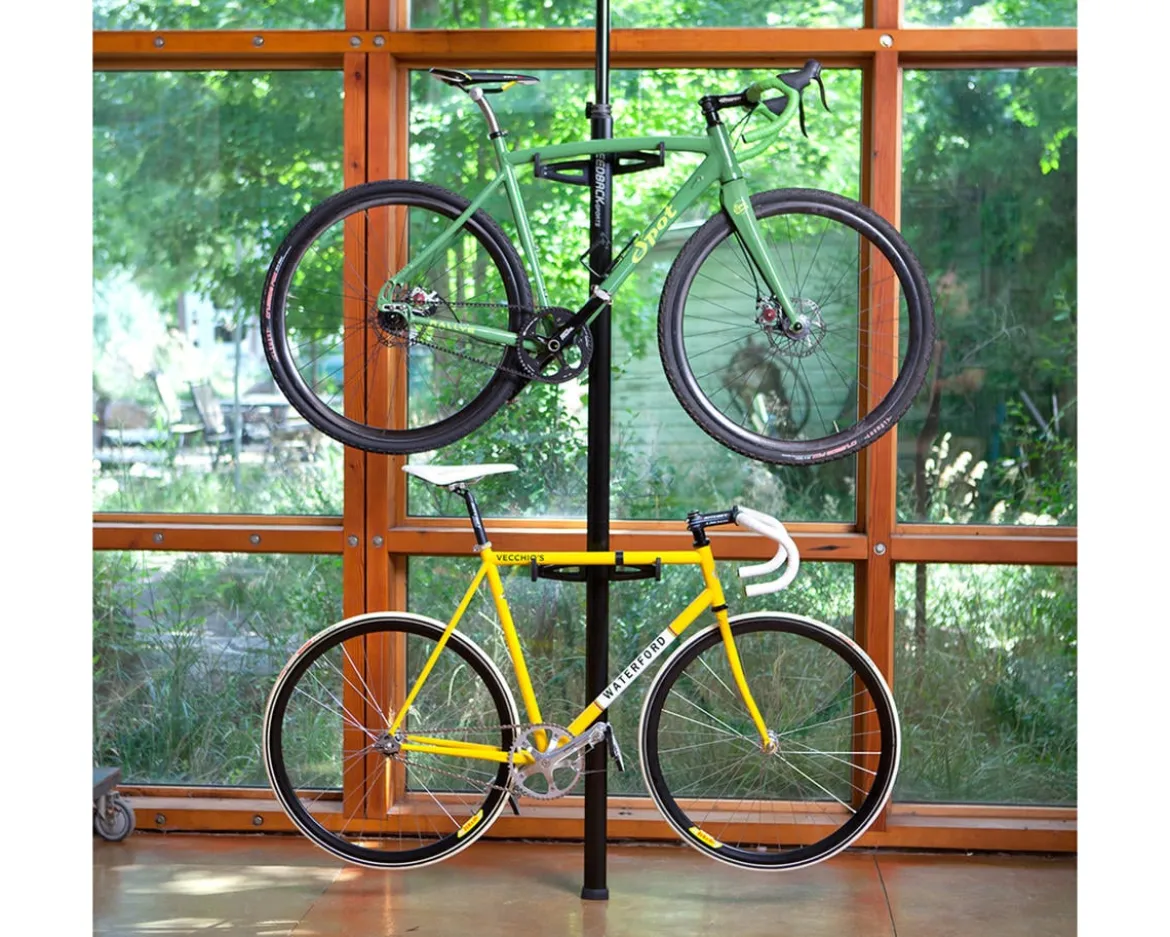 Feedback Sports Velo Column Bike Storage Rack (Black) (2 Bikes)