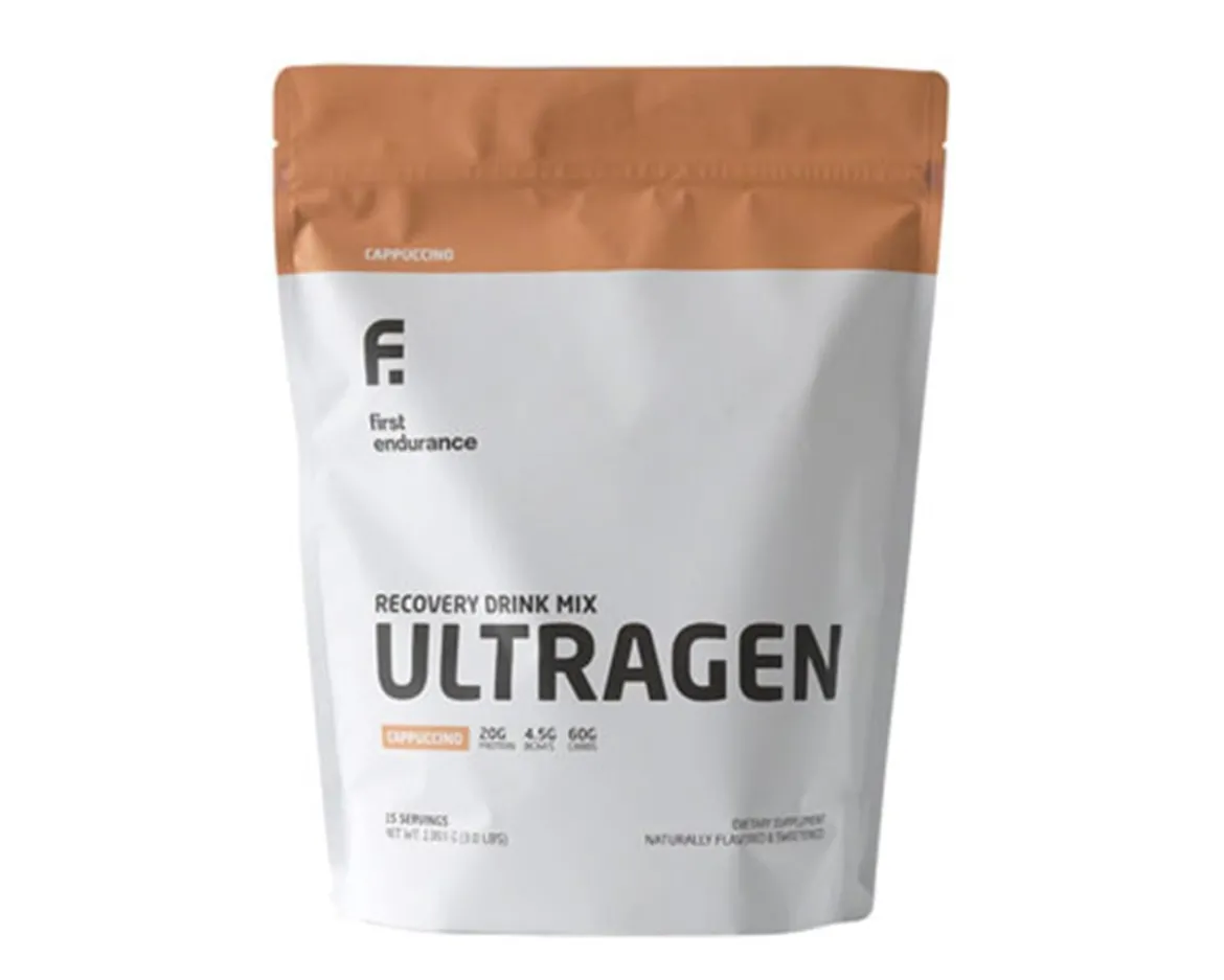 First Endurance Ultragen Recovery Drink Mix (Cappuccino) (48oz)