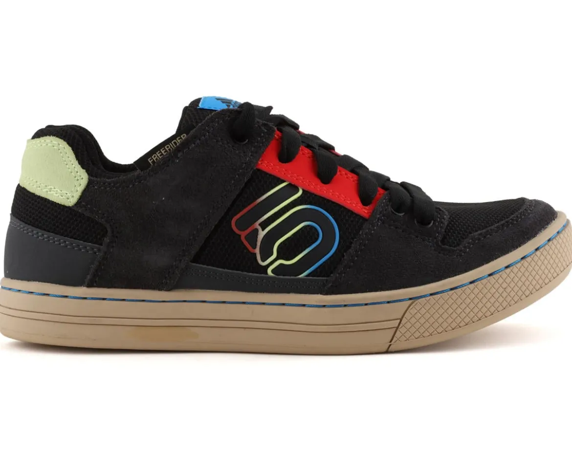 Five Ten Freerider Flat Shoes (Core Black/Carbon/Pulse Lime) (12)