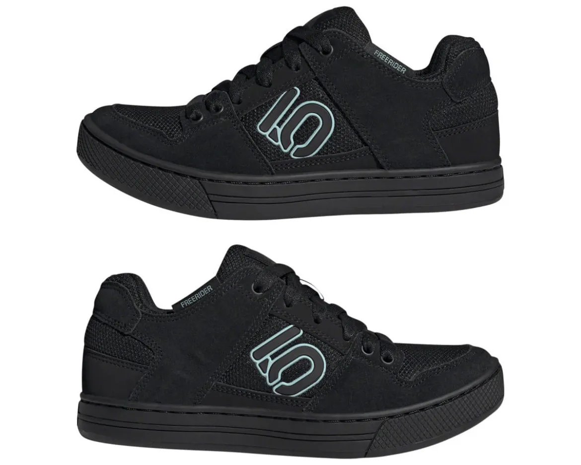 Five Ten Women's Freerider Flat Pedal Shoes (Core Black/Core Black/Grey Six) (5)
