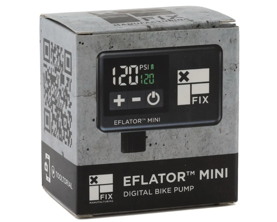 Fix Manufacturing Eflator Mini Digital Tire Pump (Black) (w/Valve Chuck)