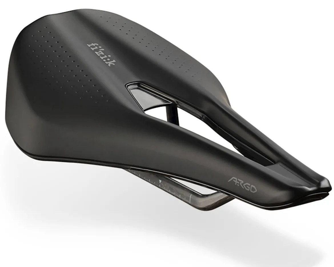 fizik Tempo Argo R1 (Black) (Carbon Rails) (150mm)